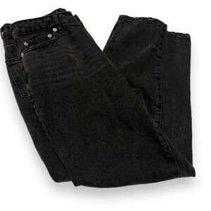 Princess Polly Black Straight Leg Jeans Size 6 Trendy Streetwear Denim